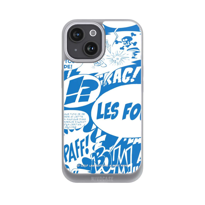 iPhone 15 NIVOpure Sprechblasen Asterix Blau