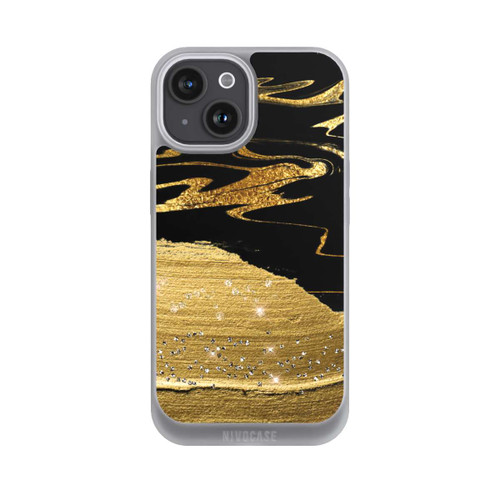 Apple iPhone 15 NIVOpure Marmoradern im Goldlook