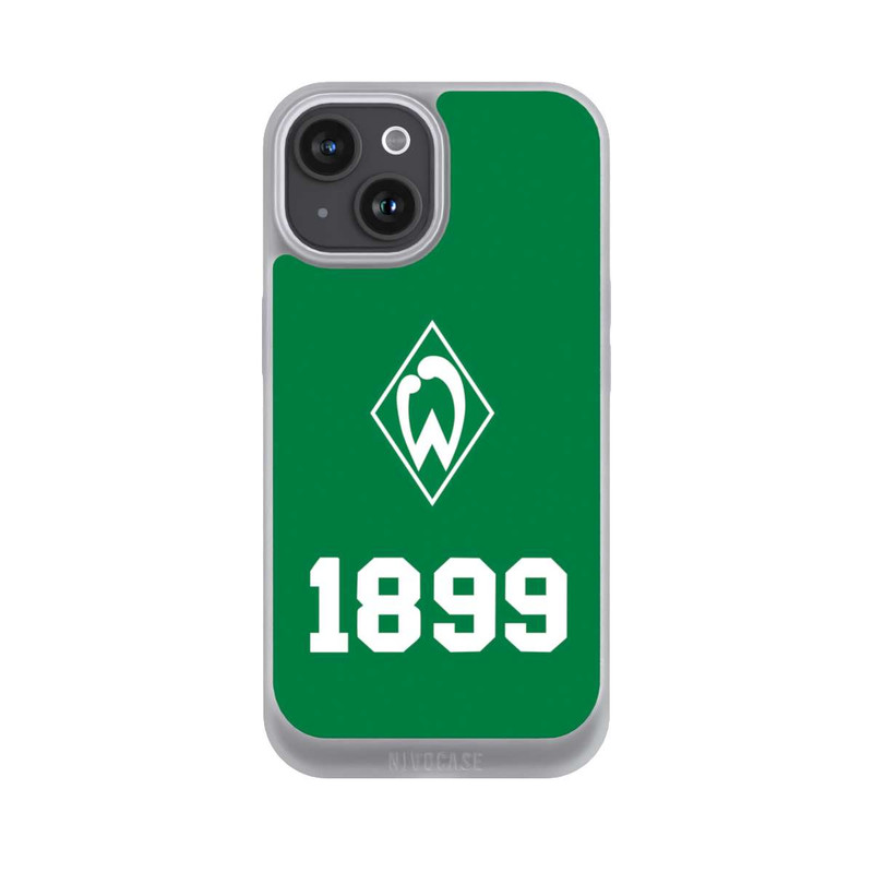 iPhone 15 NIVOpure 1899 Grün-Weiß Lebenslang Grün - Werder Bremen