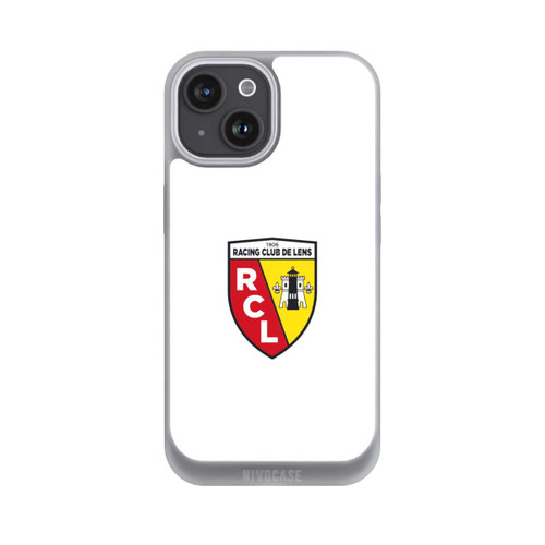 Apple iPhone 15 NIVOpure RC Lens Logo / Blanc