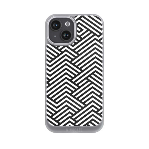 Apple iPhone 15 NIVOpure Schwarz und Weiß ZigZag