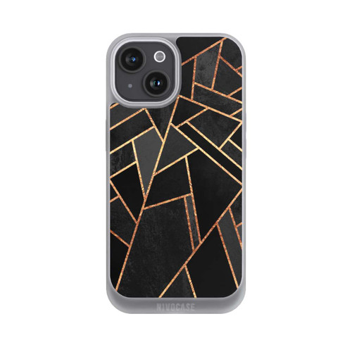 Apple iPhone 15 NIVOpure Schwarze Nacht Gold Druck