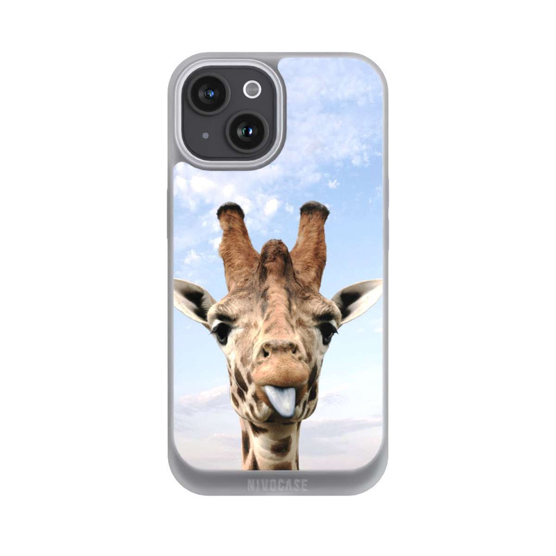 iPhone 15 NIVOpure Giraffe auf der Straße