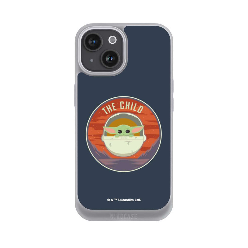 iPhone 15 NIVOpure The Child Abzeichen Blau