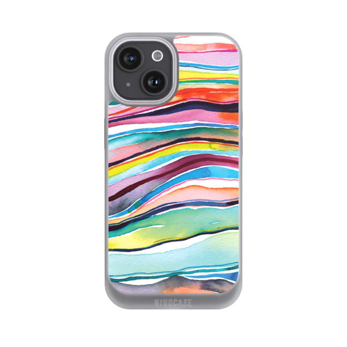 Apple iPhone 15 NIVOpure Aquarell Achatschichten