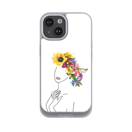 Apple iPhone 15 NIVOpure Line Art Frau mit Blumenkrone