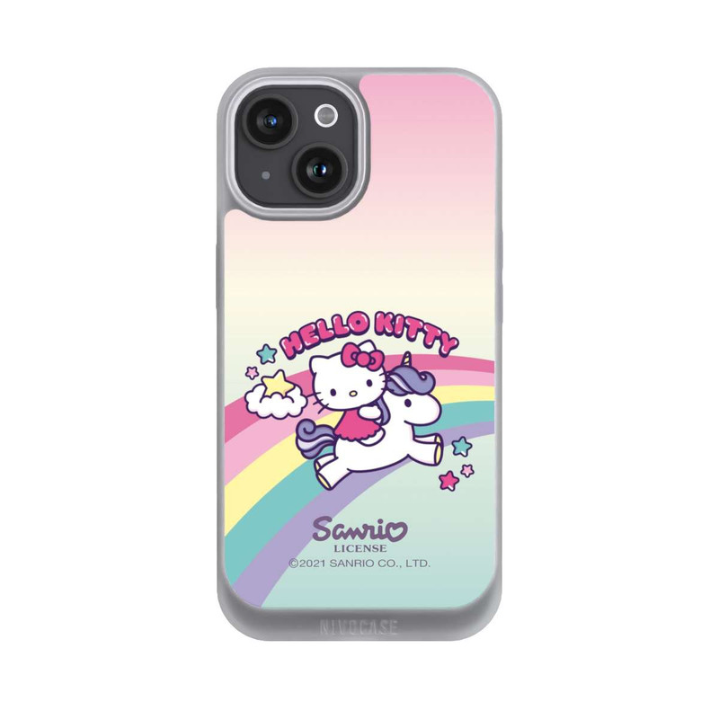 iPhone 15 NIVOpure Hello Kitty Regenbogen 
