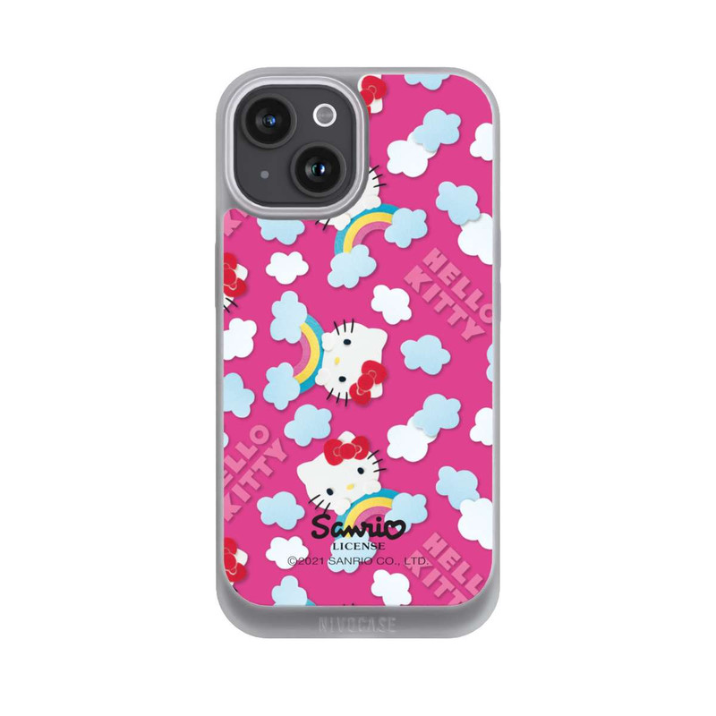 iPhone 15 NIVOpure Hello Kitty Regenbogenmuster