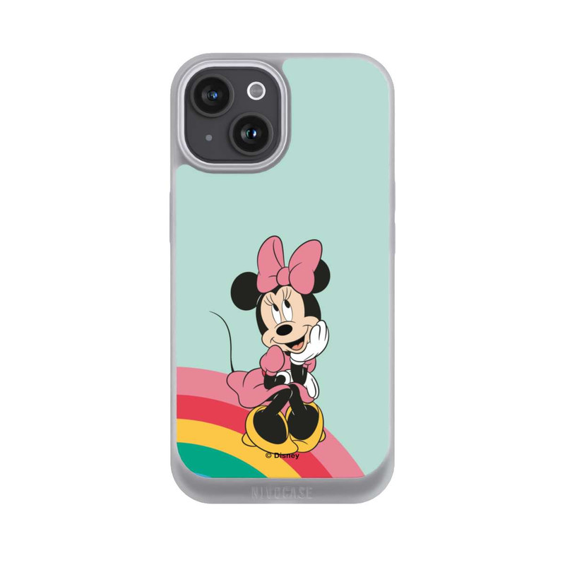iPhone 15 NIVOpure Minnie Regenbogen Portrait