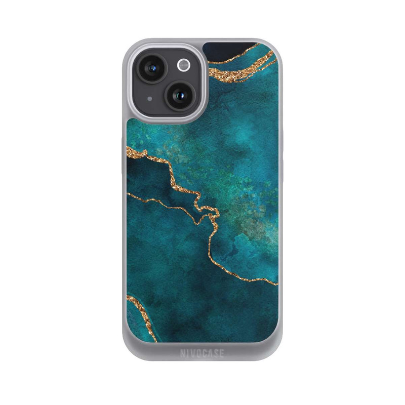 iPhone 15 NIVOpure Gemstone Glamour teal