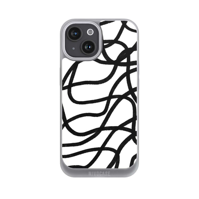 iPhone 15 NIVOpure Schwarze Linien