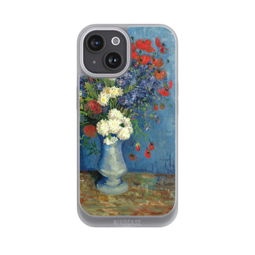 Apple iPhone 15 NIVOpure Stillleben Vase mit Kornblumen und Mohnblumen von Vincent Van Gogh