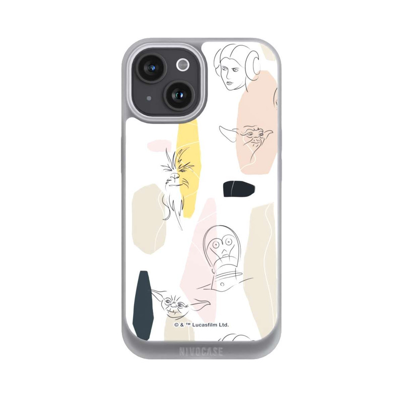 iPhone 15 NIVOpure Helle Seite Line Art