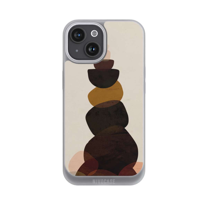 iPhone 15 NIVOpure Stein Nr. 5 Braun