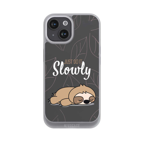 Apple iPhone 15 NIVOpure Just Do It Slowly Sloth Grey