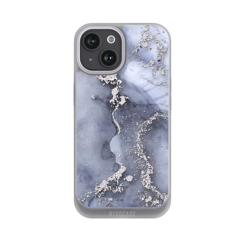 iPhone 15 NIVOpure Ink Blue Silver