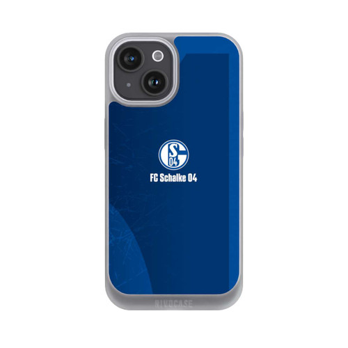 Apple iPhone 15 NIVOpure Schalke 04 Blauer Hintergrund Mit Logo