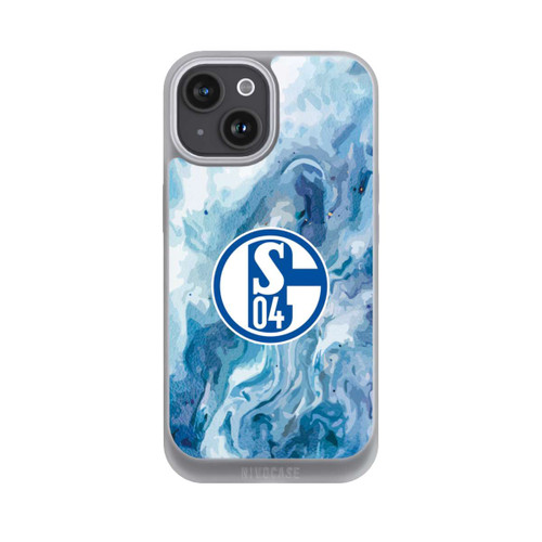 Apple iPhone 15 NIVOpure Schalke 04 Flüssig Blau
