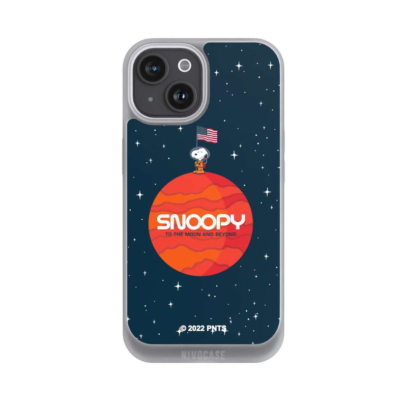 iPhone 15 NIVOpure Snoopy Weltraumreisender Orange