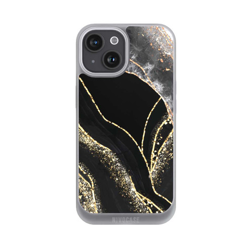 Apple iPhone 15 NIVOpure Dark Marble Gold