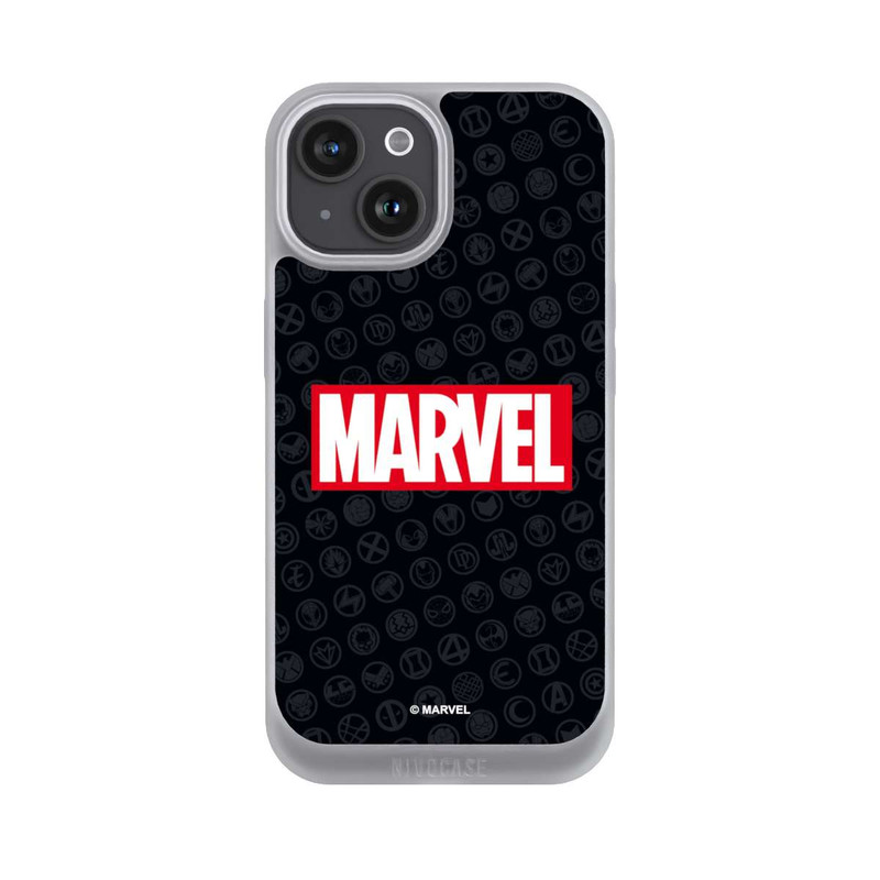 iPhone 15 NIVOpure Marvel Logo Black Red 