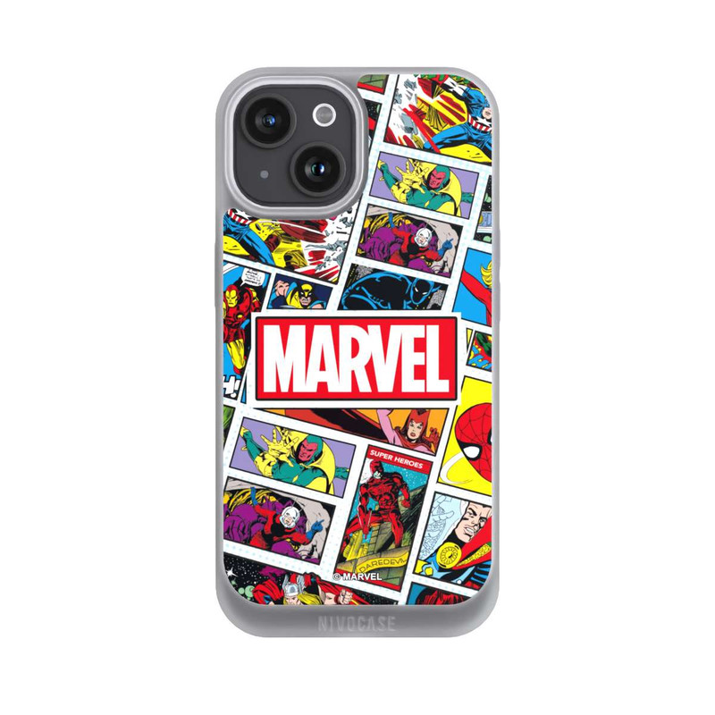 iPhone 15 NIVOpure Marvel Comic Pattern