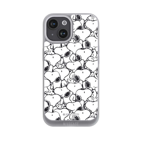 Apple iPhone 15 NIVOpure Snoopy Muster Schwarz und Weiß