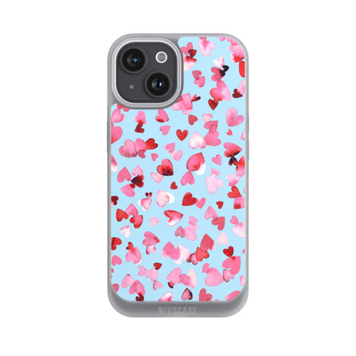 Apple iPhone 15 NIVOpure Valentinstagsherzen in rosa blau