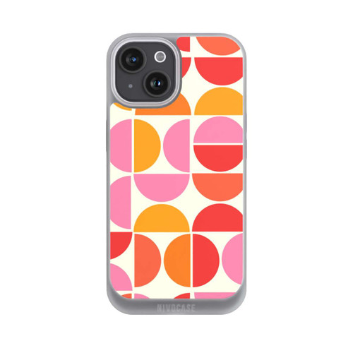 Apple iPhone 15 NIVOpure Retro Trend Pattern Orange