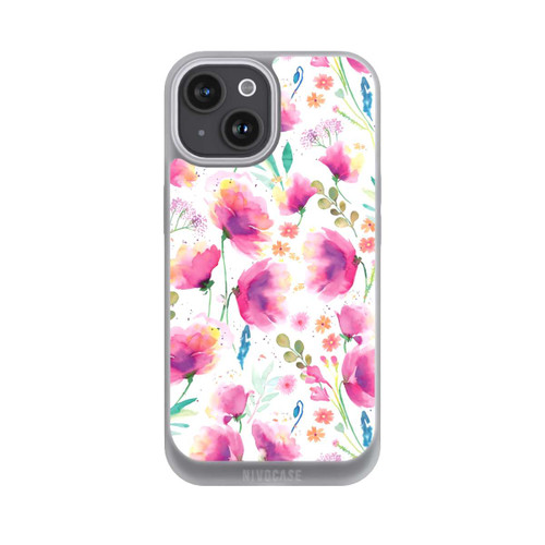Apple iPhone 15 NIVOpure Abstrakte Mohnblumen aquarell
