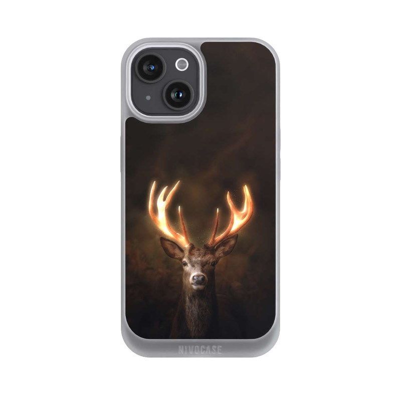 iPhone 15 NIVOpure Hirsch Goldenes Geweih