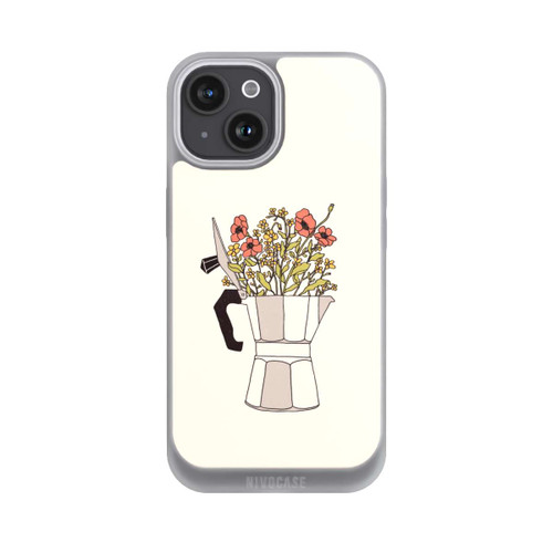 Apple iPhone 15 NIVOpure Moka Blumen