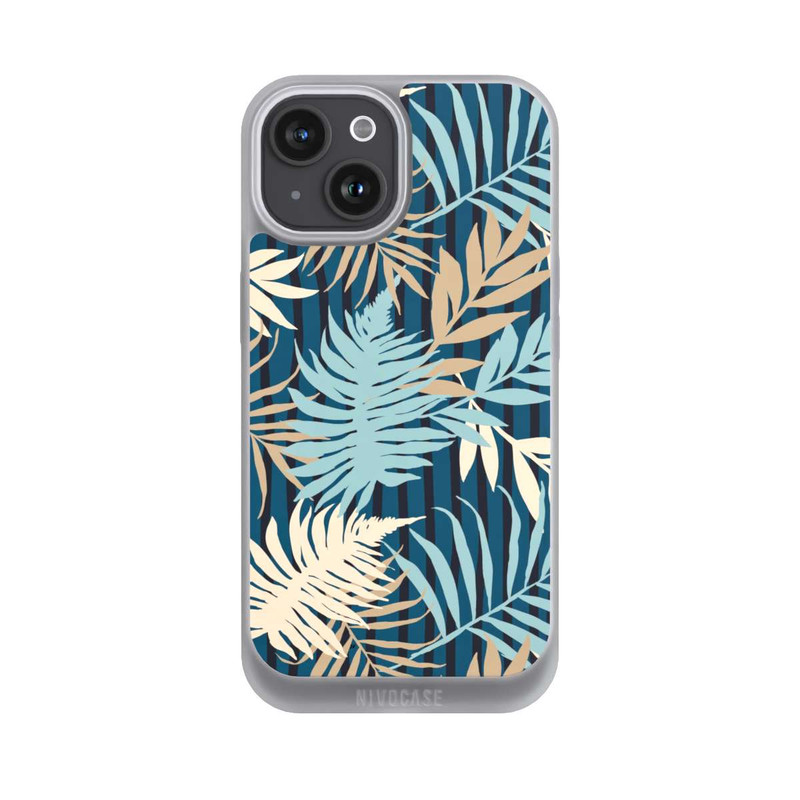 iPhone 15 NIVOpure Palm Garden Beige Pattern
