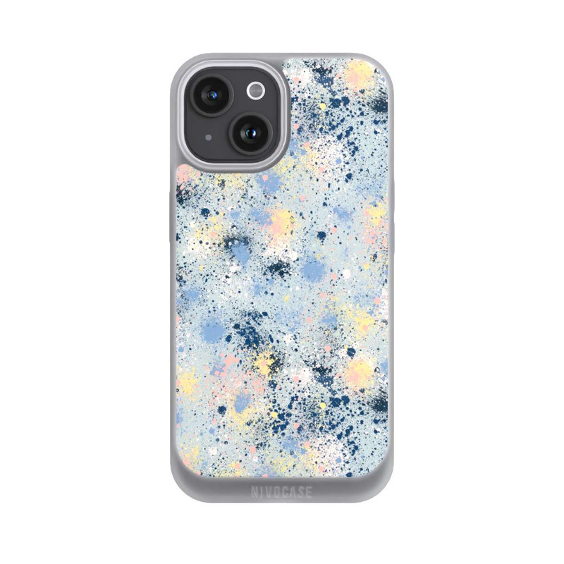 iPhone 15 NIVOpure Ink Dripping Dust Texture Blue