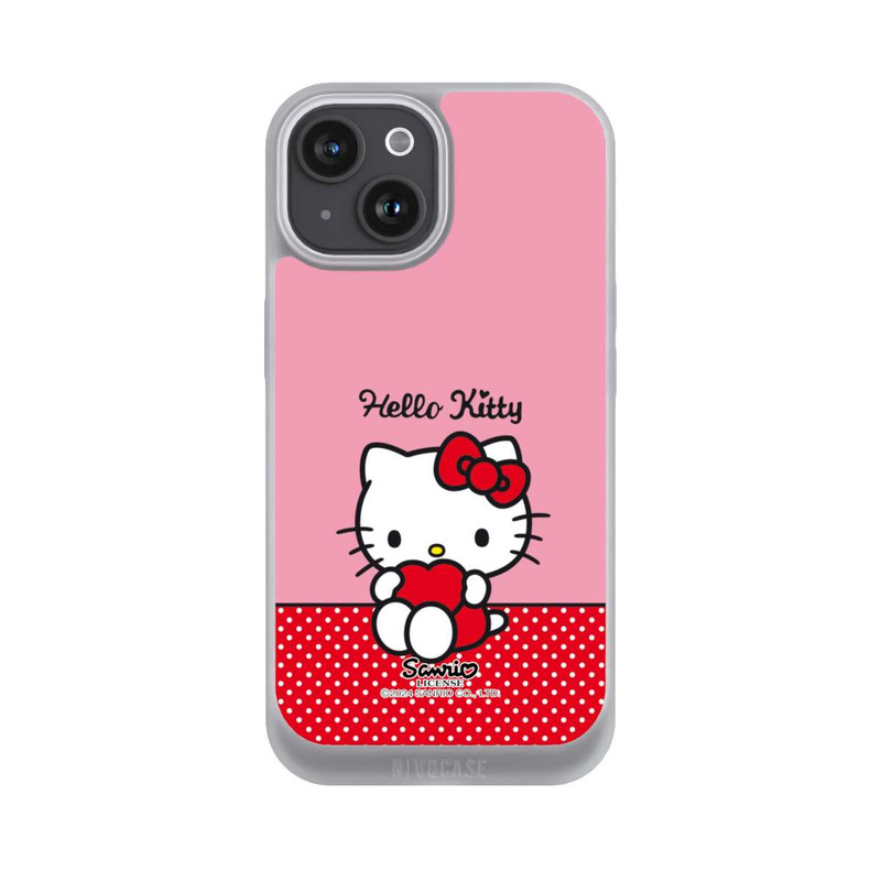 iPhone 15 NIVOpure Hello Kitty sitzend mit Herz