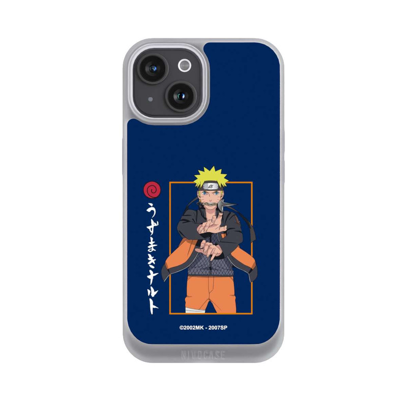 iPhone 15 NIVOpure Naruto Kampfposition Blau