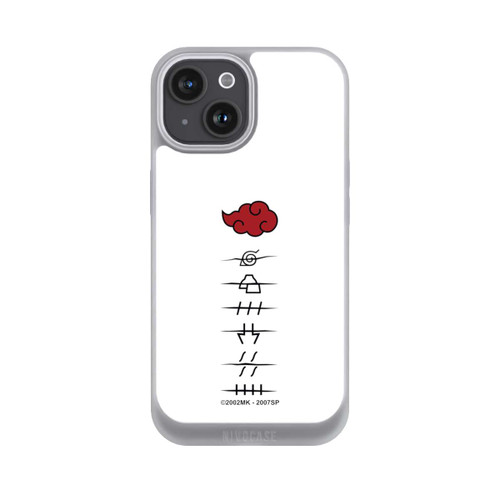 Apple iPhone 15 NIVOpure Akatsuki Mitgliedersymbole Weiß