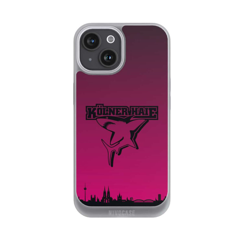 iPhone 15 NIVOpure Kölner Haie Skyline Pink