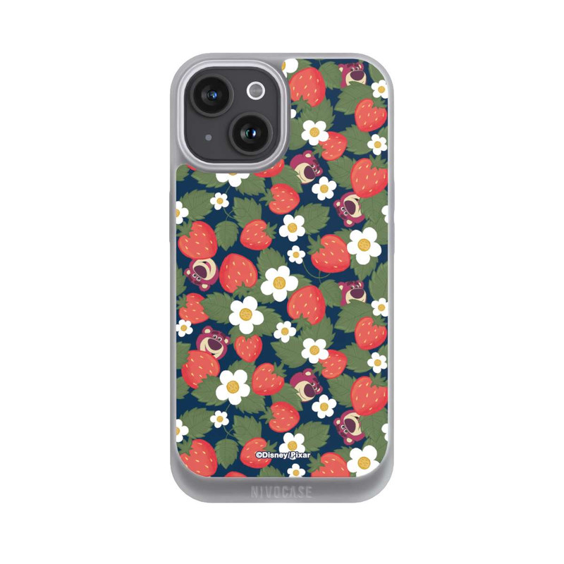 iPhone 15 NIVOpure Lotso Toy Story Strawberry Flower Pattern