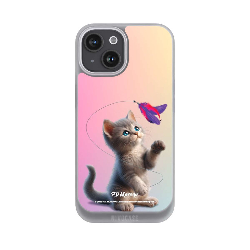 iPhone 15 NIVOpure Playing Cat with Feather