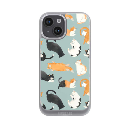 Apple iPhone 15 NIVOpure Cats Pattern