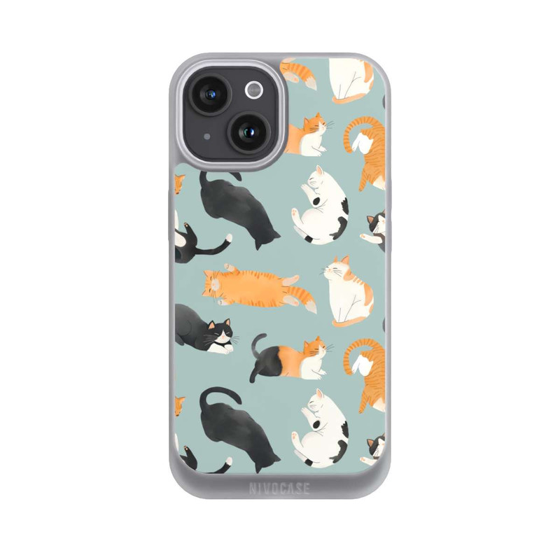 iPhone 15 NIVOpure Cats Pattern