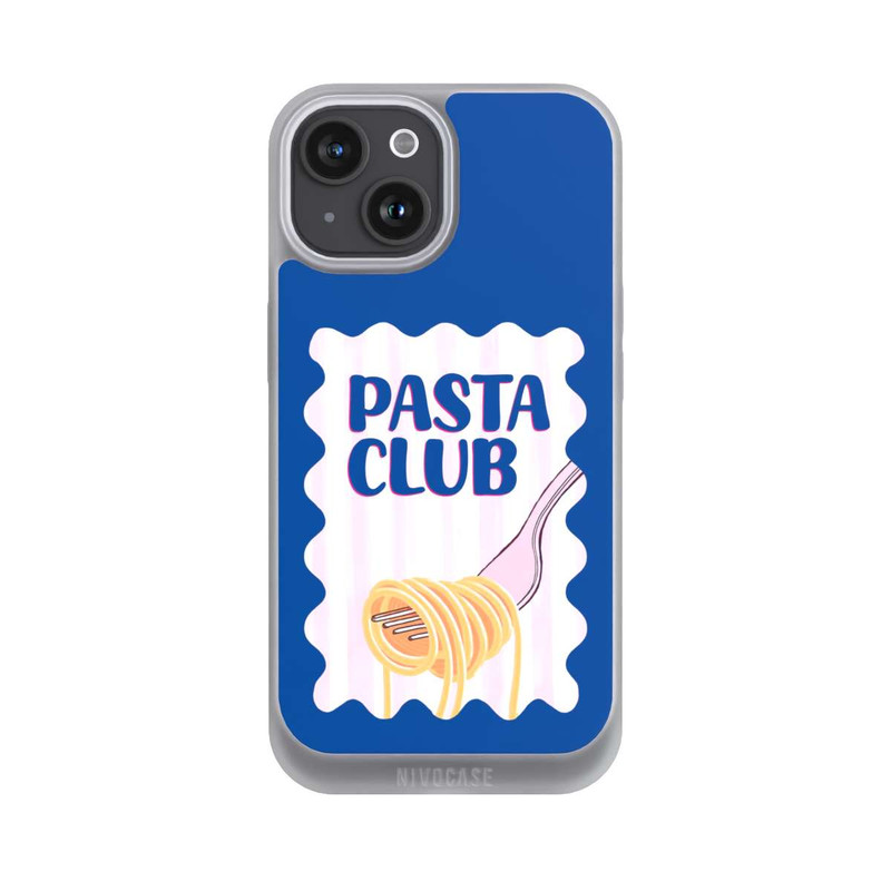 iPhone 15 NIVOpure Pasta Club in Blue and Pink