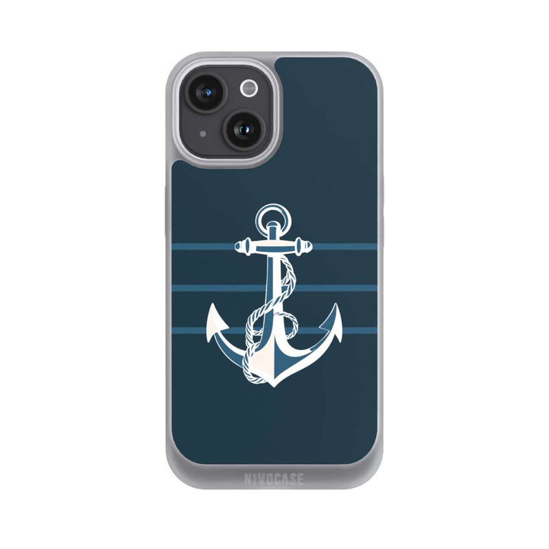 iPhone 15 NIVOpure Anchor Line Blue with AI
