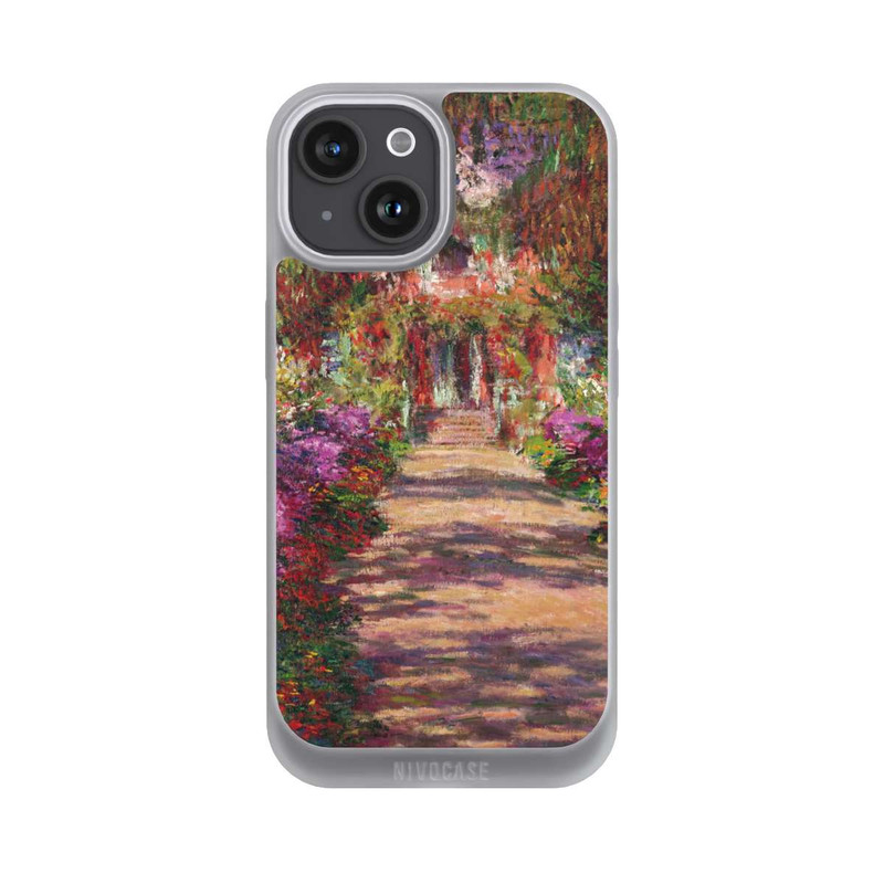 iPhone 15 NIVOpure Eine Allee in Monets Garten in Giverny by Claude Monet