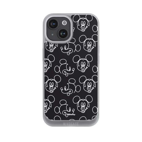 Apple iPhone 15 NIVOpure Disney Mickey Muster Schwarz