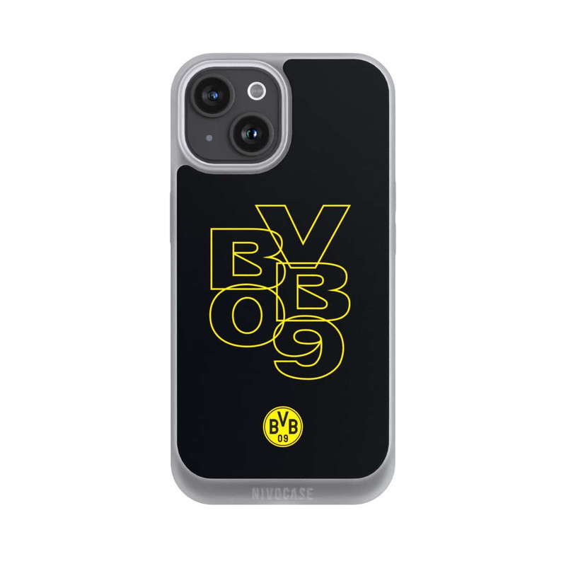 iPhone 15 NIVOpure BVB09 Gelb Schwarz