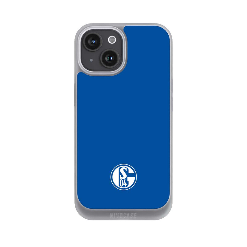 iPhone 15 NIVOpure FC Schalke 04 Logo Blau