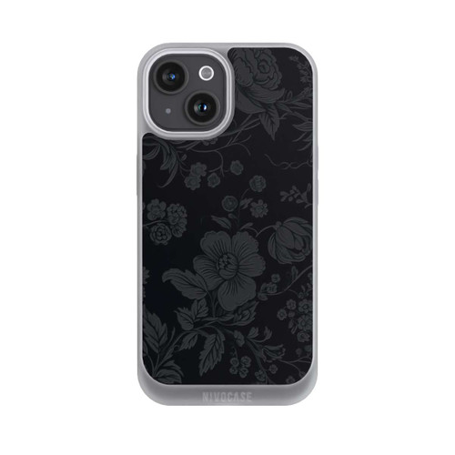 Apple iPhone 15 NIVOpure Dunkle Blumen Vintageoptik