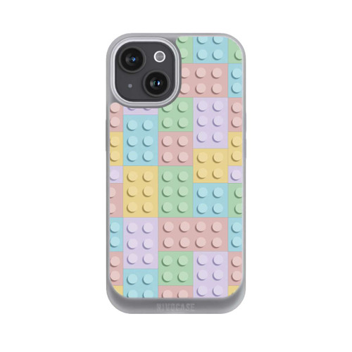 Apple iPhone 15 NIVOpure Buntes Blockmuster